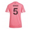 Damen Fußballbekleidung Inter Miami Sergio Busquets #5 Heimtrikot 2025-26 Kurzarm